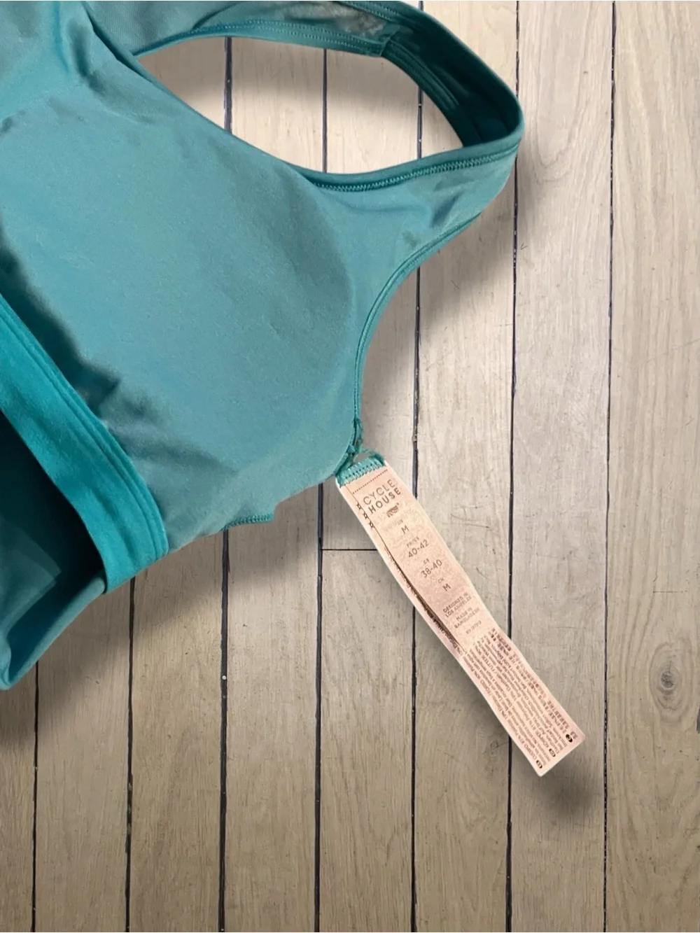 NWT Marika x Cycle House Technolite Turquoise Sports Bra Size Medium
